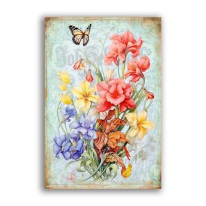 GF-FLOWERS-081. Rice paper large format