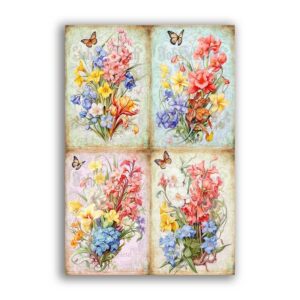 GF-FLOWERS-084. Rice paper large format