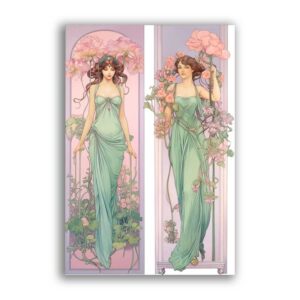 GF-ART NOUVEAU-041. Rice paper large format