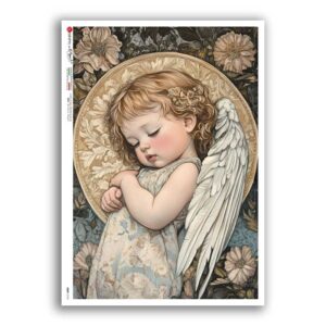 BABY-0110. Rice paper baby for decoupage.