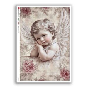 BABY-0113. Rice paper baby for decoupage.