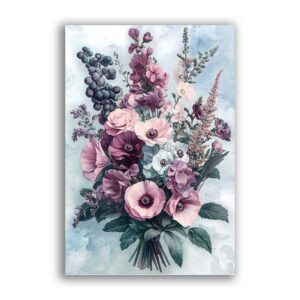 GF-FLOWERS-095. Rice paper large format