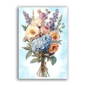 GF-FLOWERS-097. Rice paper large format