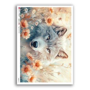 ANIMALS-0274. Animals Rice Paper for decoupage.