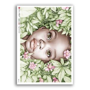 BABY-0120. Rice paper baby for decoupage.