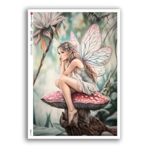 FAIRIES-0125. Rice Paper for decoupage fairies.