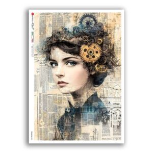 STEAMPUNK-0001. Punk Rice Paper for decoupage.