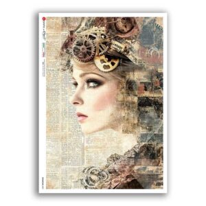 STEAMPUNK-0002. Punk Rice Paper for decoupage.