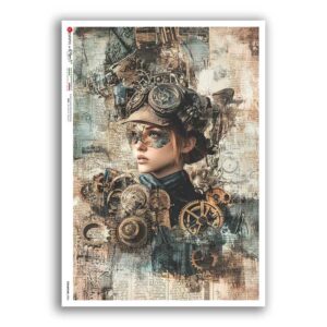 STEAMPUNK-0004. Punk Rice Paper for decoupage.