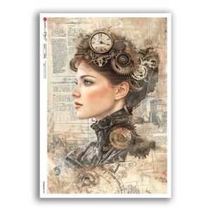 STEAMPUNK-0005. Punk Rice Paper for decoupage.