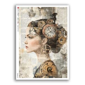 STEAMPUNK-0008. Punk Rice Paper for decoupage.