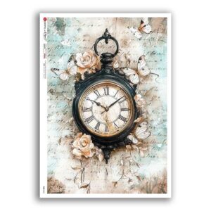 TIME-0066. Watches Rice paper  for the decoupage.