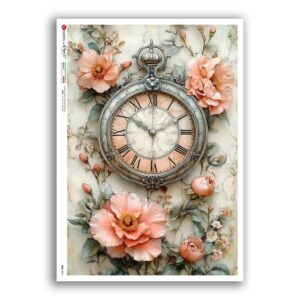 TIME-0067. Watches Rice paper  for the decoupage.