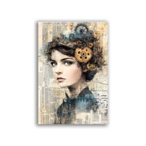 GF-STEAMPUNK-001. Rice paper large format