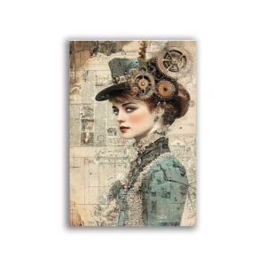 GF-STEAMPUNK-003. Rice paper large format