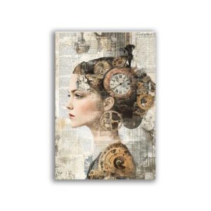 GF-STEAMPUNK-008. Rice paper large format