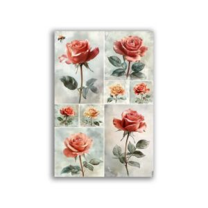 GF-FLOWERS-112. Rice paper large format