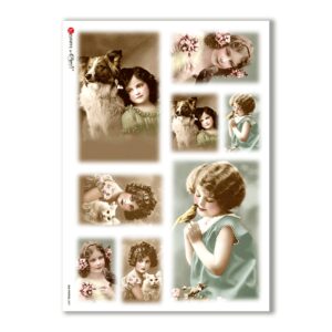 OLD-PHOTOS-0009. Victorian Rice Paper for decoupage.