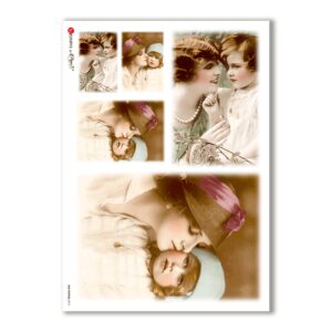 OLD-PHOTOS-0015. Victorian Rice Paper for decoupage.