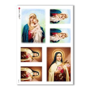 CULT-0016. Holy Rice Paper for decoupage.
