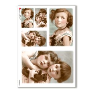 OLD-PHOTOS-0032. Victorian Rice Paper for decoupage.