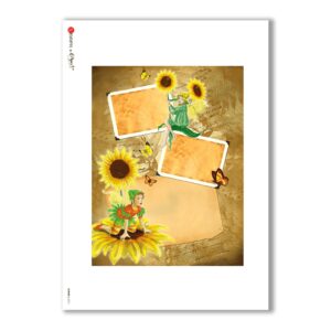 ALBUM-L-0075. Rice Paper album for decoupage.