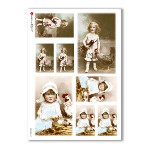 OLD-PHOTOS-0051. Victorian Rice Paper for decoupage.