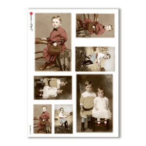 OLD-PHOTOS-0070. Victorian Rice Paper for decoupage.