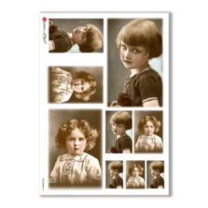 OLD-PHOTOS-0071. Victorian Rice Paper for decoupage.
