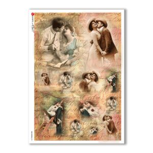 OLD-PHOTOS-0074. Victorian Rice Paper for decoupage.