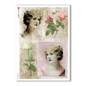 OLD-PHOTOS-0079. Victorian Rice Paper for decoupage.