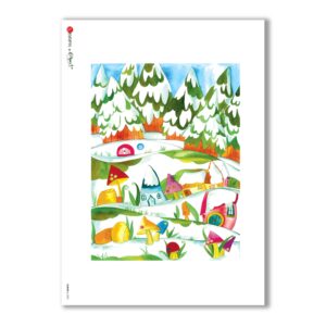 ALBUM-L-0085. Rice Paper album for decoupage.