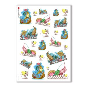 ANIMALS-0004. Animals Rice Paper for decoupage.