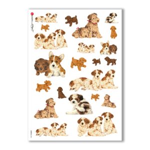 ANIMALS-0044. Animals Rice Paper for decoupage.