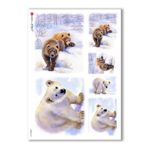 ANIMALS-0046. Animals Rice Paper for decoupage.