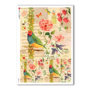 ANIMALS-0066. Animals Rice Paper for decoupage.
