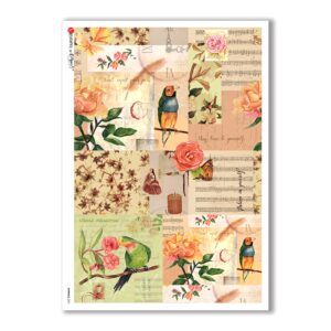 ANIMALS-0067. Animals Rice Paper for decoupage.