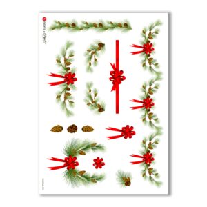 CHRISTMAS-0005. Christmas Rice Paper for decoupage.
