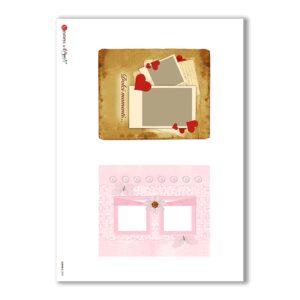 ALBUM-S-0032. Rice paper album small for decoupage.