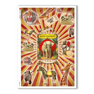 ANIMALS-0086. Animals Rice Paper for decoupage.