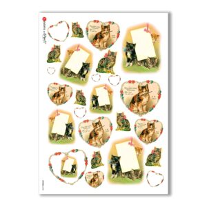 ANIMALS-0088. Animals Rice Paper for decoupage.