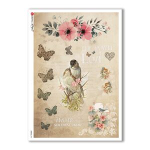 ANIMALS-0090. Animals Rice Paper for decoupage.