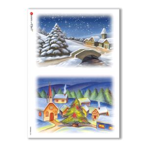 CHRISTMAS-0008. Christmas Rice Paper for decoupage.