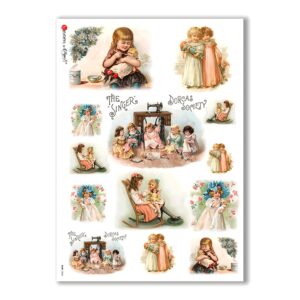 BABY-0045. Rice paper baby for decoupage.