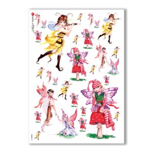 FAIRIES-0011. Rice Paper for decoupage fairies.