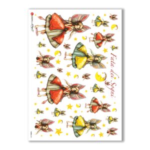 FAIRIES-0012. Rice Paper for decoupage fairies.