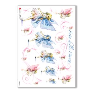 FAIRIES-0013. Rice Paper for decoupage fairies.