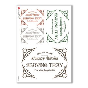 COUNTRY-0014. Country Rice Paper for decoupage.