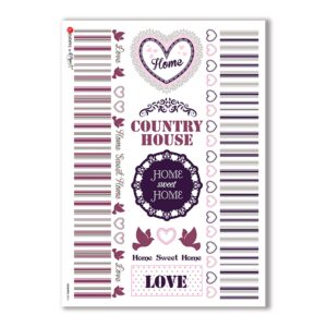 COUNTRY-0016. Country Rice Paper for decoupage.