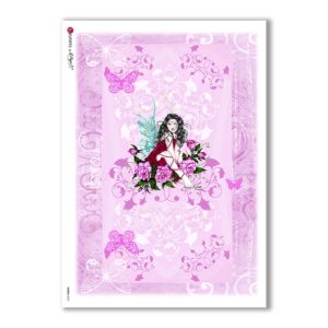 FAIRIES-0023. Rice Paper for decoupage fairies.